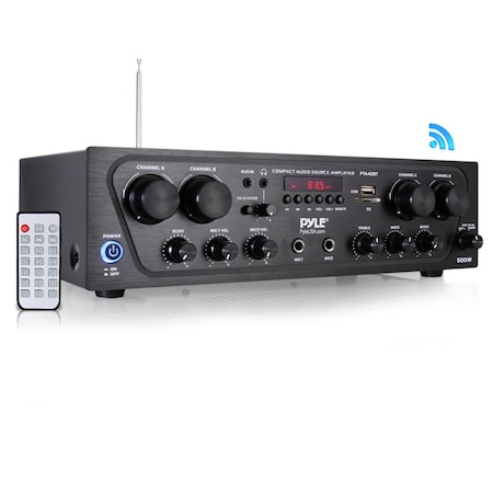 4 Ch. Home Audio Amplifier Bt 500W